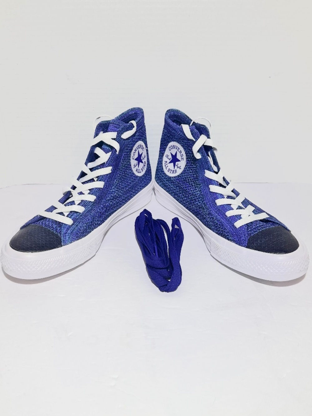 Converse Chuck Taylor All Star Flyknit Hi True Indigo 157507C Unisex 6M, 8W